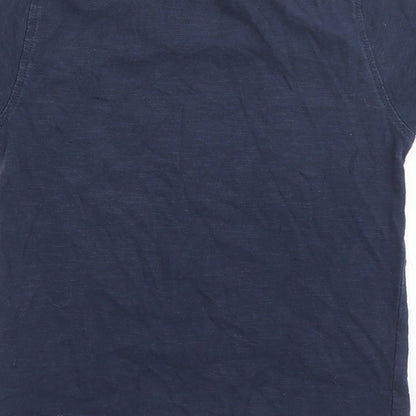 NEXT Baby Blue Cotton Basic T-Shirt Size 12-18 Months Round Neck - Super Star