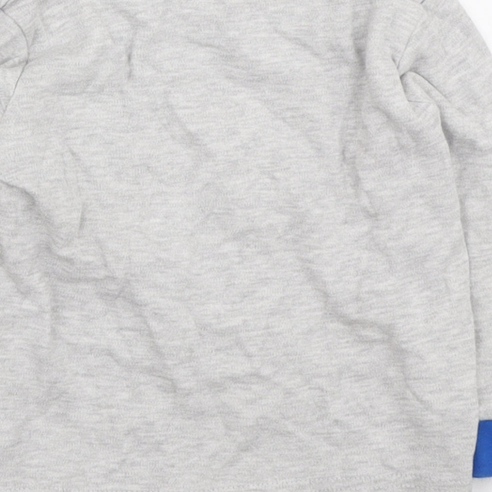 Jeff & Co Boys Grey Cotton Basic T-Shirt Size 12-18 Months Round Neck - I'm a Dinosaur