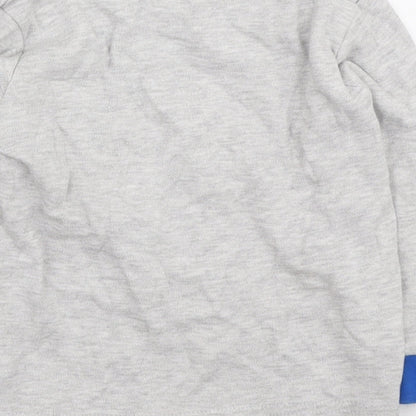 Jeff & Co Boys Grey Cotton Basic T-Shirt Size 12-18 Months Round Neck - I'm a Dinosaur