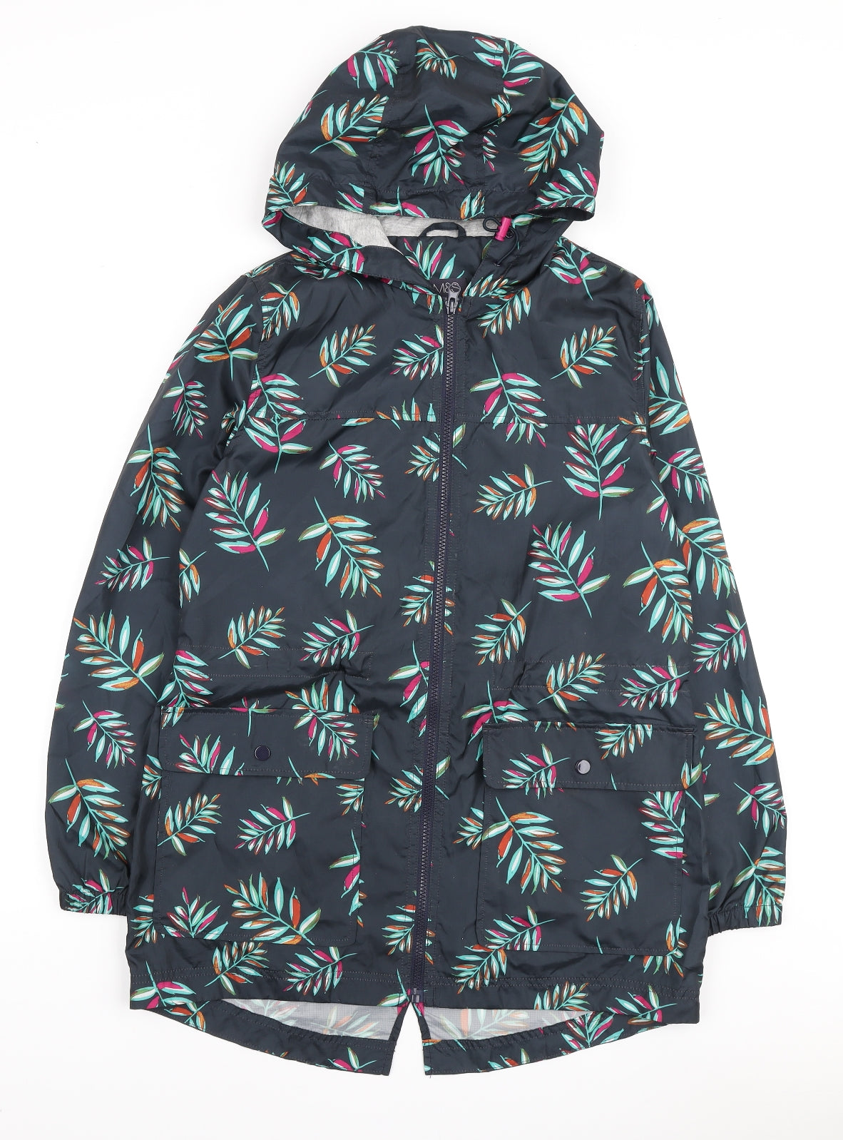 Womens UK Size S Marks and Spencer Blue Anorak Coat