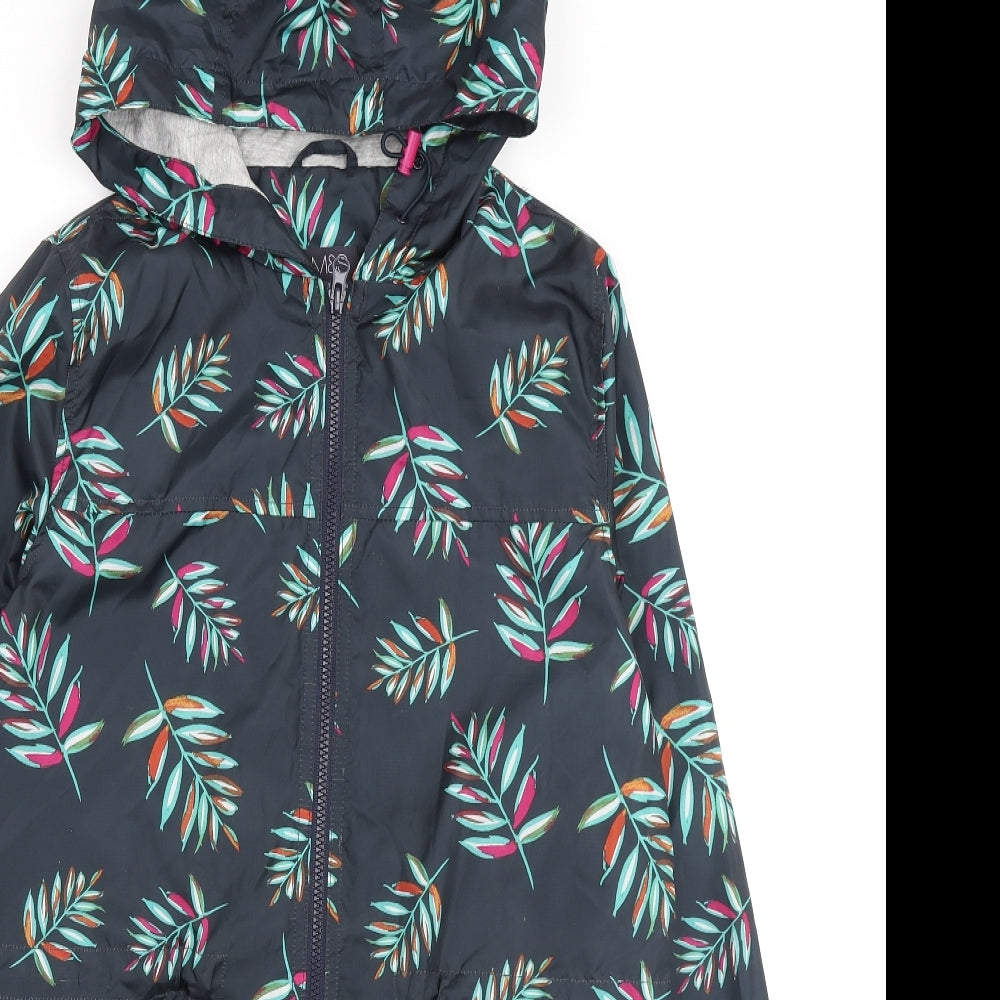 Womens UK Size S Marks and Spencer Blue Anorak Coat