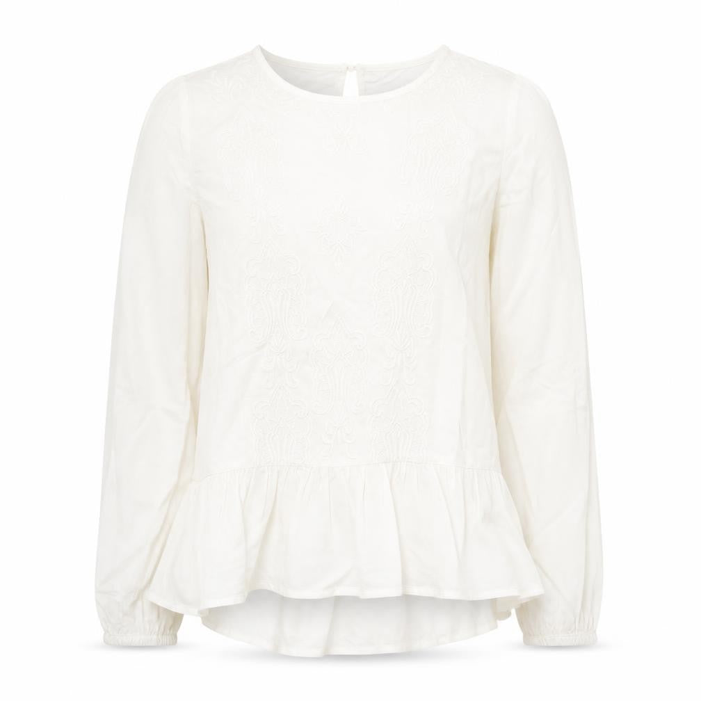 Womens UK Size 8 Dunnes Stores White Ringer Blouse