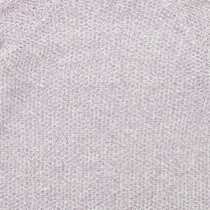 M&Co Womens Purple Roll Neck Acrylic Pullover Jumper Size 10
