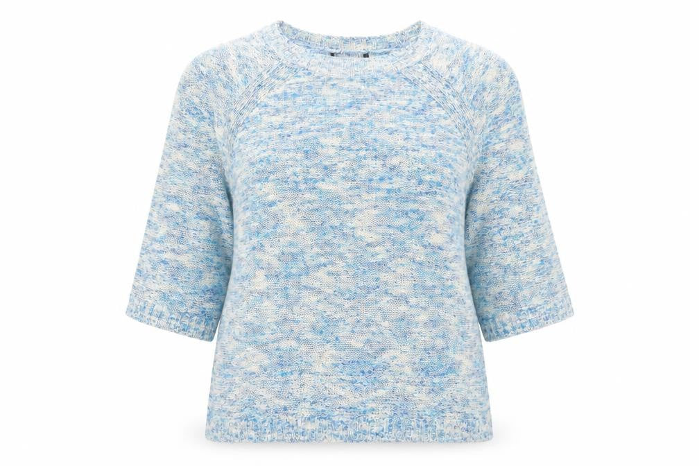 Womens UK Size L Preworn Blue Pullover Jumper