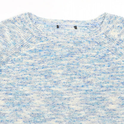 Womens UK Size L Preworn Blue Pullover Jumper