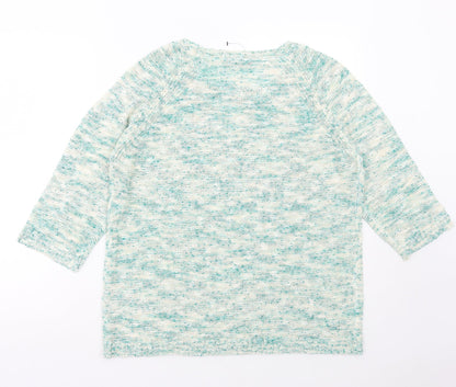 Womens UK Size L Bonmarché Green Pullover Jumper