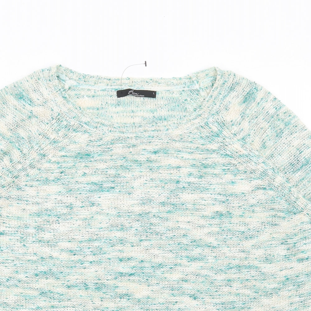 Womens UK Size L Bonmarché Green Pullover Jumper