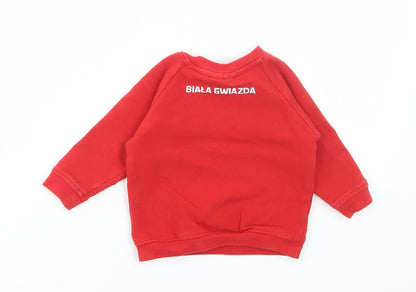 Krakow Baby Red Polyester Pullover Jumper Size 6-9 Months Snap - Krakow FC