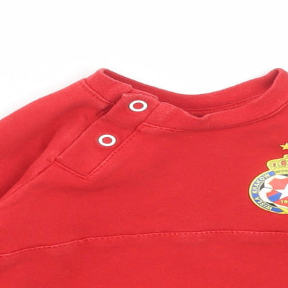 Krakow Baby Red Polyester Pullover Jumper Size 6-9 Months Snap - Krakow FC