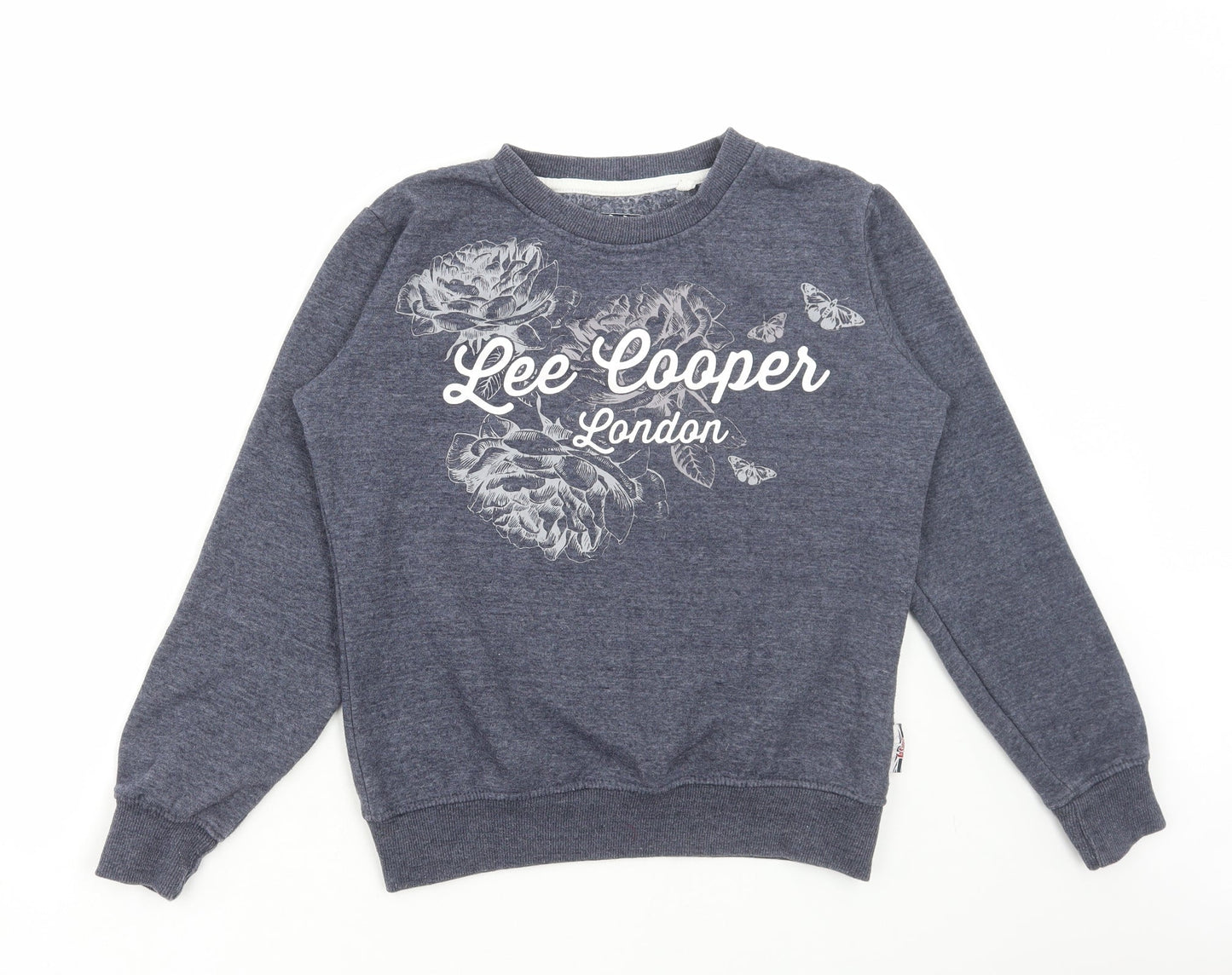 Womens UK Size S Lee Cooper Blue Pullover Sweatshirt