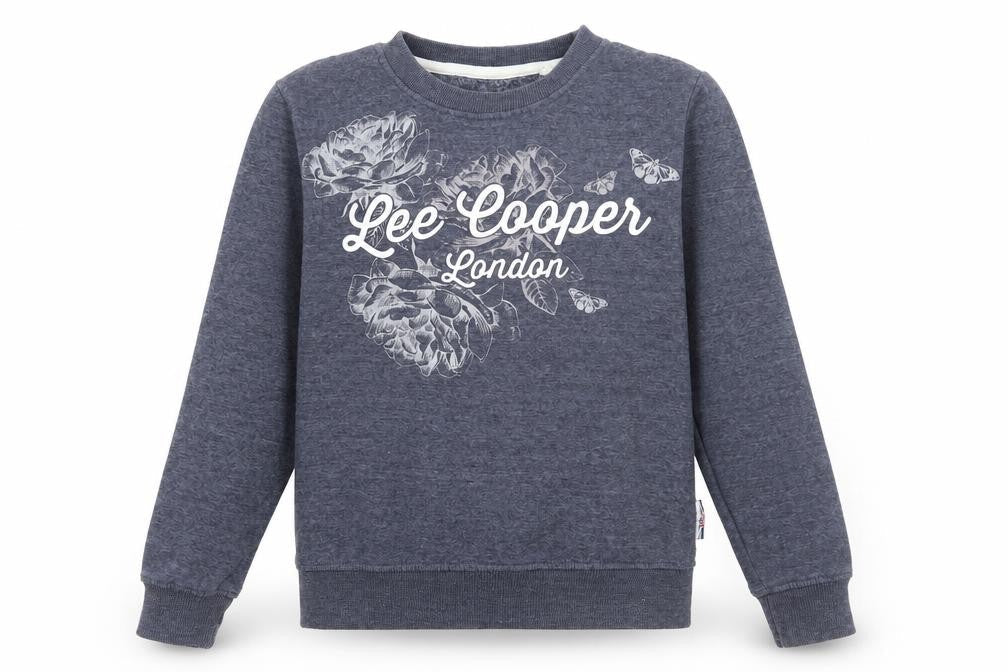 Womens UK Size S Lee Cooper Blue Pullover Sweatshirt