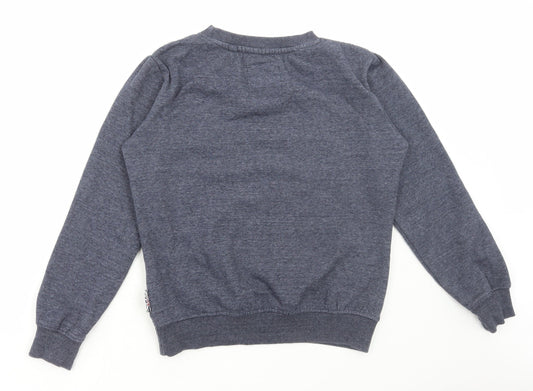 Womens UK Size S Lee Cooper Blue Pullover Sweatshirt