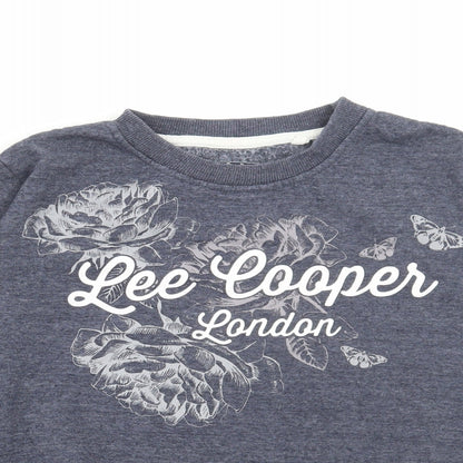 Womens UK Size S Lee Cooper Blue Pullover Sweatshirt