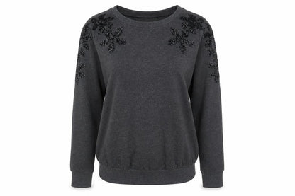 Womens UK Size S H&M Grey Pullover Sweatshirt