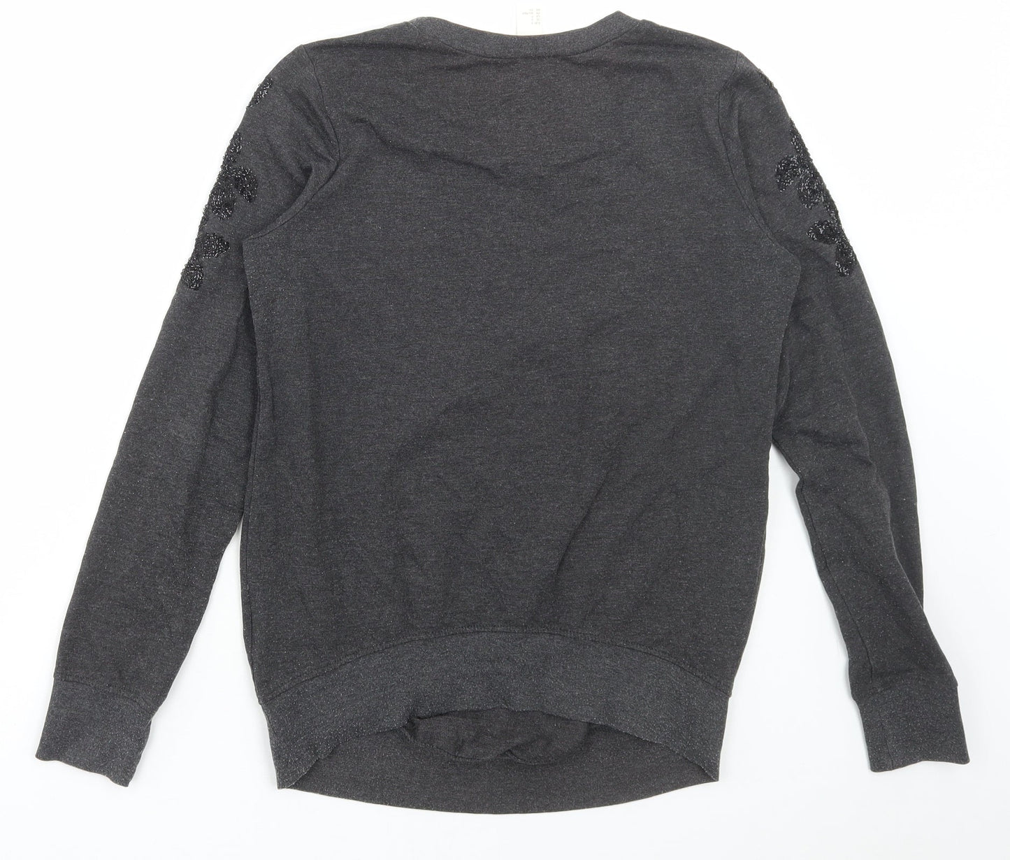 H&M Womens Grey Cotton Pullover Sweatshirt Size S Pullover