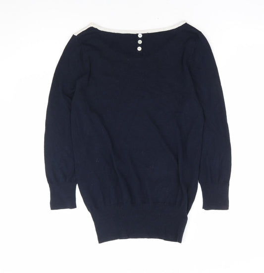 Womens UK Size 8 NEXT Blue Pullover Jumper