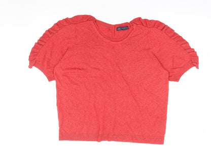 Womens UK Size 16 Marks and Spencer Red Pullover Jumper