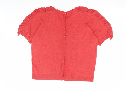 Womens UK Size 16 Marks and Spencer Red Pullover Jumper
