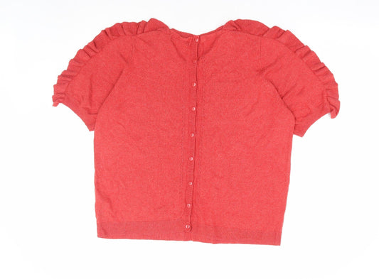 Womens UK Size 16 Marks and Spencer Red Pullover Jumper