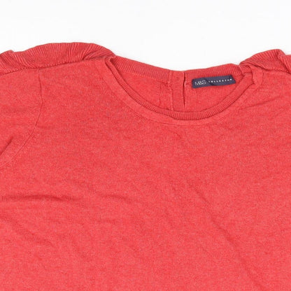 Womens UK Size 16 Marks and Spencer Red Pullover Jumper
