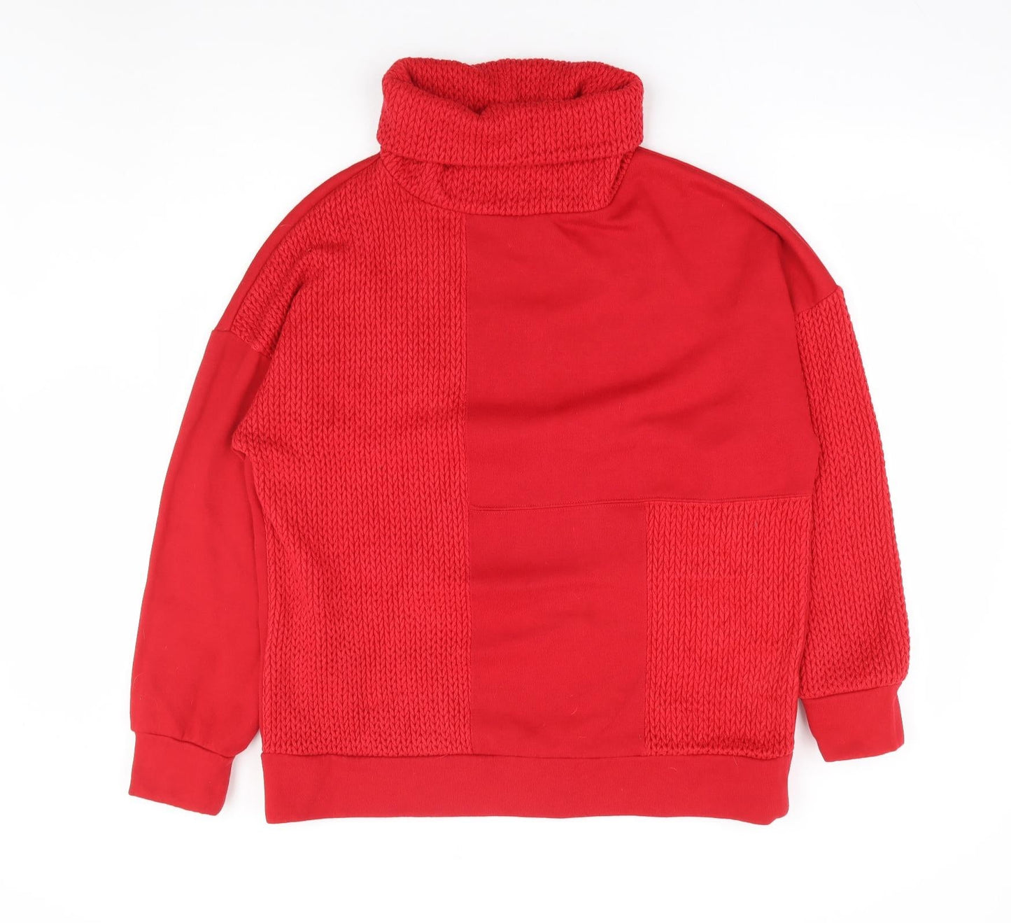 Womens UK Size L NEXT Red Pullover Sweatshirt