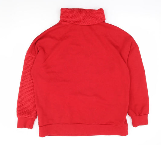 Womens UK Size L NEXT Red Pullover Sweatshirt