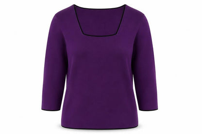 Womens UK Size M Just Elegance Purple Pullover Jumper