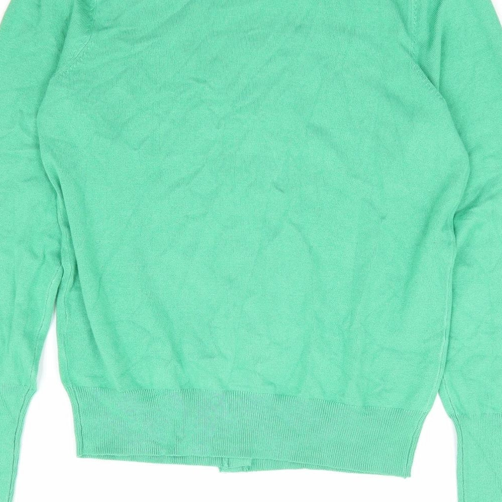 Womens UK Size 8 Marks and Spencer Green Cardigan Jumper