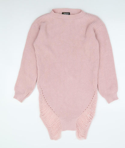 Womens UK Size S Oyisis Pink Tunic Jumper