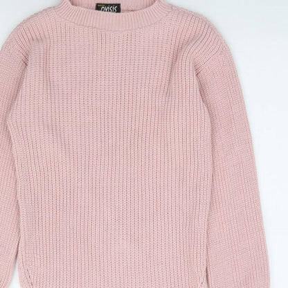 Womens UK Size S Oyisis Pink Tunic Jumper