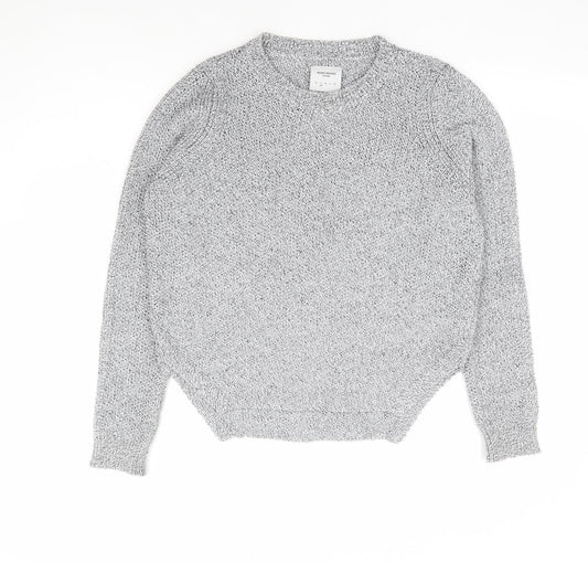Womens UK Size S VERO MODA Grey Henley Jumper