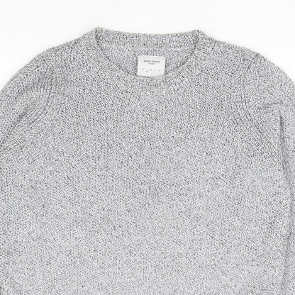 Womens UK Size S VERO MODA Grey Henley Jumper