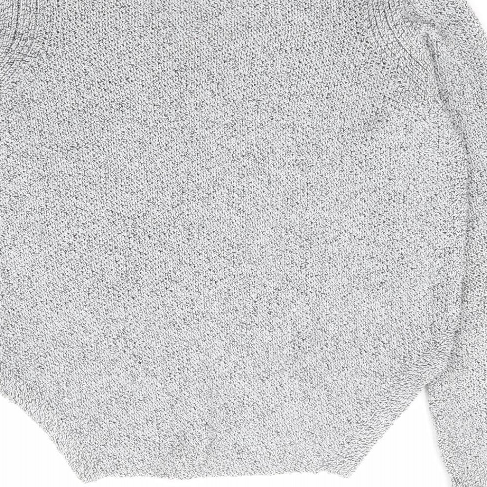 Womens UK Size S VERO MODA Grey Henley Jumper