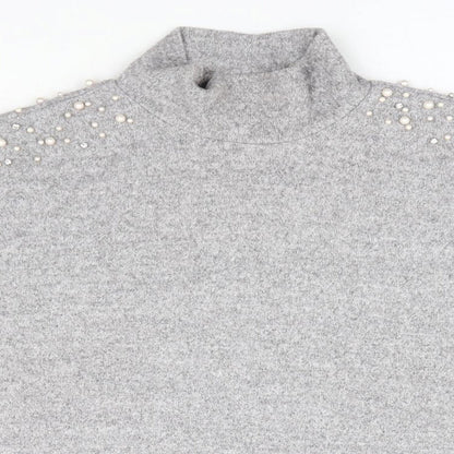 Womens UK Size 14 New Look Grey Pullover Jumper