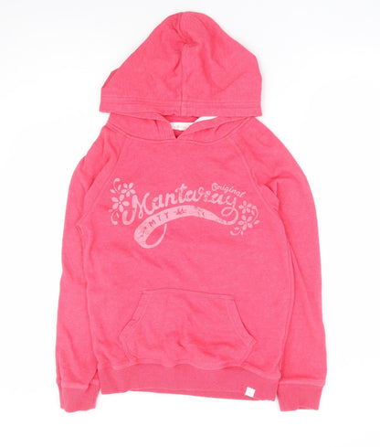 Mataray Girls Pink Polyester Pullover Hoodie Size 13-14 Years Pullover