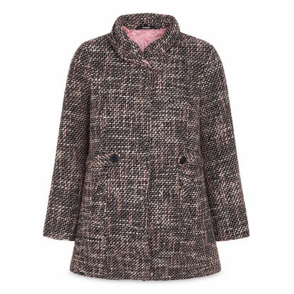 Nikita Womens Pink Check Overcoat Coat Size L Button