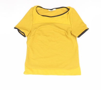Womens UK Size XS Oasis Yellow Basic T-Shirt