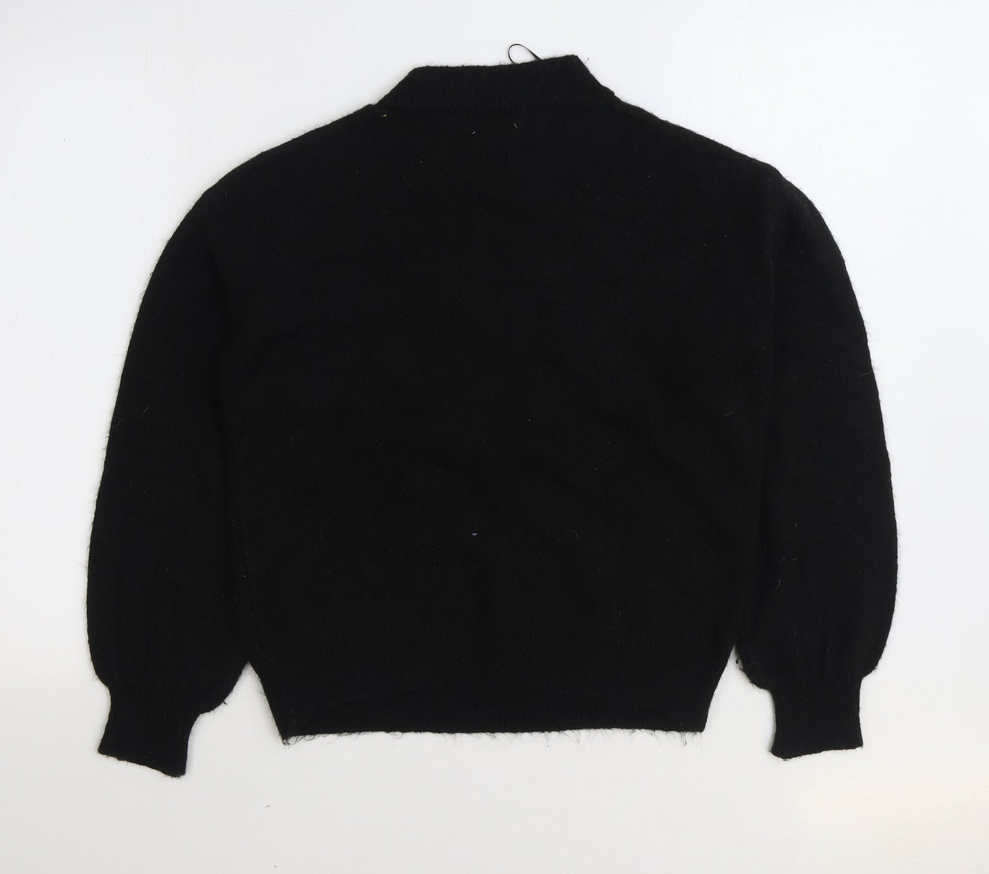 Womens UK Size S Papaya Black Pullover Jumper