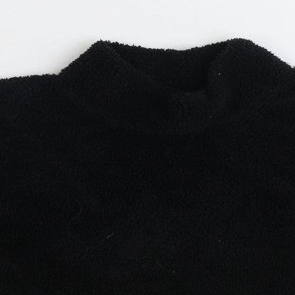 Primark Womens Black Polyester Pullover Sweatshirt Size L Pullover - Cropped