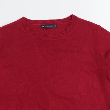 Womens UK Size 12 Marks and Spencer Pink Pullover Jumper