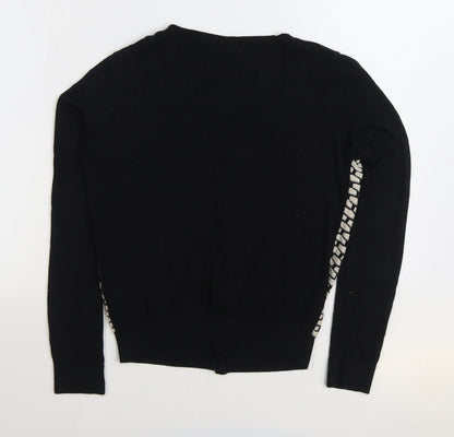 Womens UK Size 12 Dorothy Perkins Black Cardigan Jumper