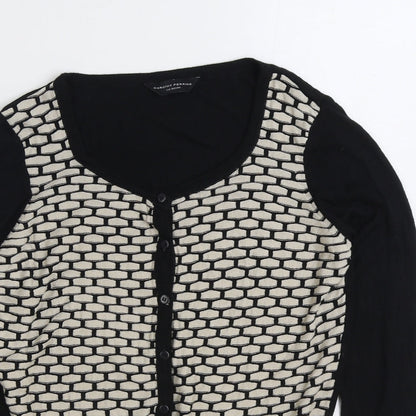Womens UK Size 12 Dorothy Perkins Black Cardigan Jumper