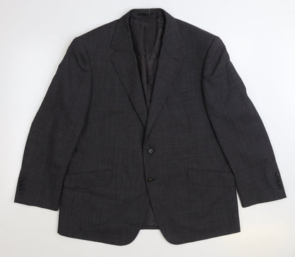 Autograph Mens Grey Wool Jacket Suit Jacket Size 44