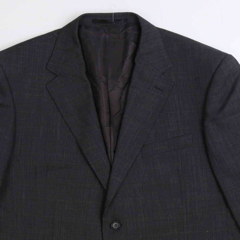Autograph Mens Grey Wool Jacket Suit Jacket Size 44