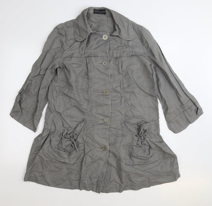 Marks and Spencer Womens Grey Jacket Size 10 Button
