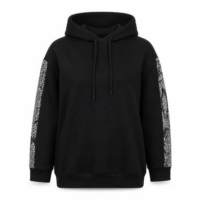 Papaya Womens Black Polyester Pullover Hoodie Size M Pullover