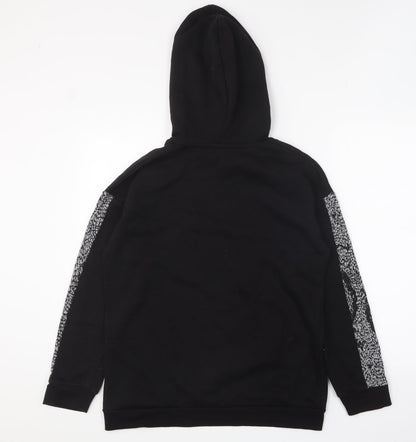 Papaya Womens Black Polyester Pullover Hoodie Size M Pullover