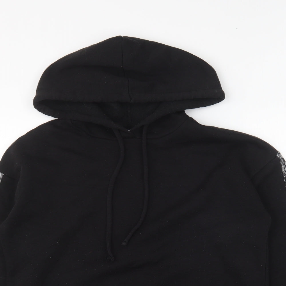 Papaya Womens Black Polyester Pullover Hoodie Size M Pullover