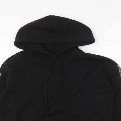 Papaya Womens Black Polyester Pullover Hoodie Size M Pullover