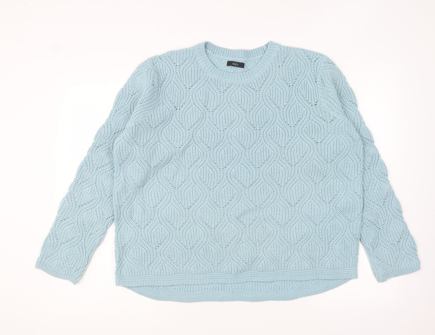 Womens UK Size 16 Marks and Spencer Blue Pullover Jumper